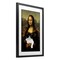 Stupell Industries Mona Lisa Cat Lady Framed Print Under Glass, design by Masters Redux